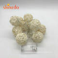 10 LED Rattan Ball Solar String Light (SD-SSL011)